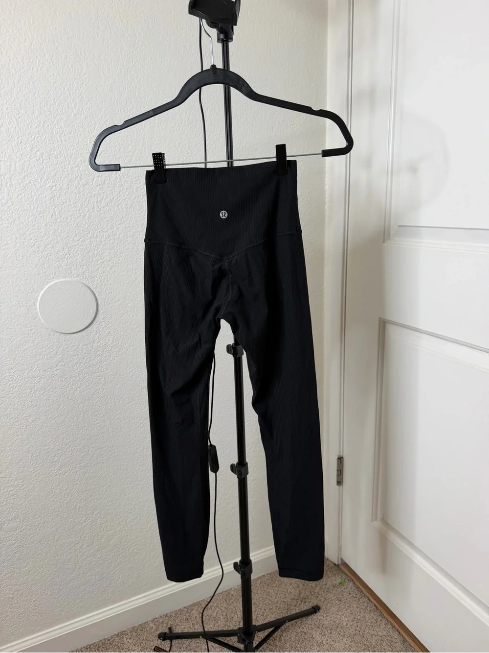 lululemon athletica Black High-Rise Ribbed Leggings